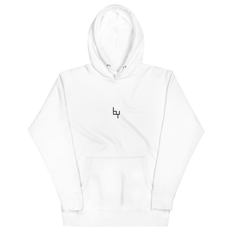 by LOGO WHITE HOODIE