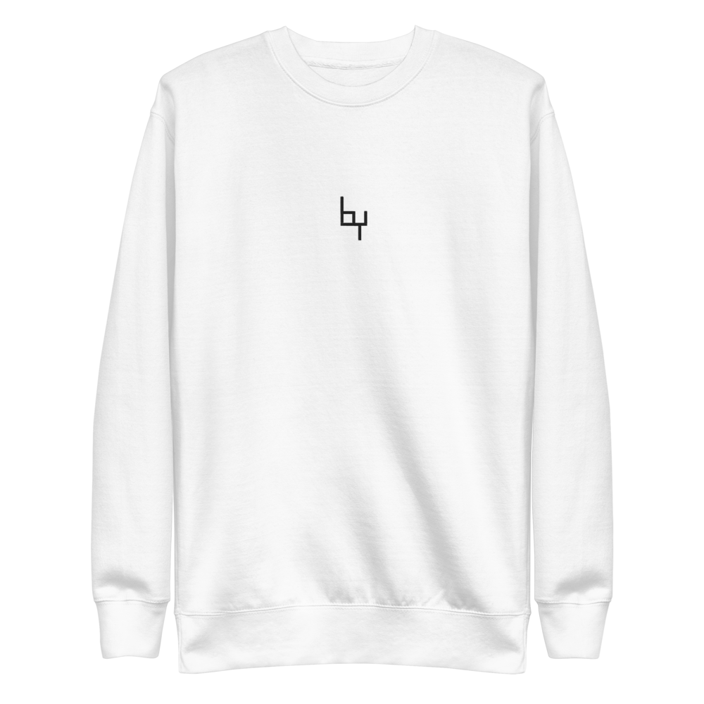 by LOGO WHITE SWEATSHIRT