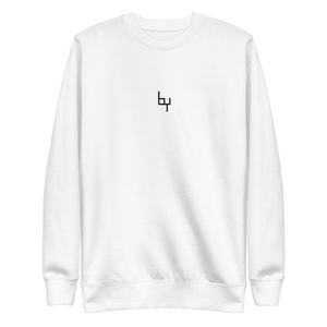 by LOGO WHITE SWEATSHIRT